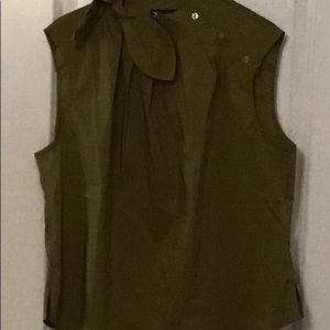 Women’s sleeveless tie-neck blouse